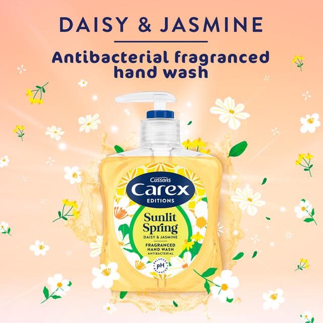 Carex Editions 250ml Sunlit Spring Daisy & Jasmine Antibacterial Hand Wash - gallery image 3