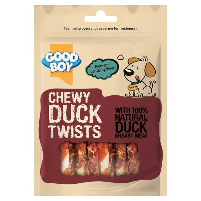 Good Boy 70g Chewy Duck Twists Dog Treats - gallery image 1