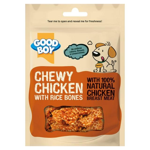 Good Boy 70g Chewy Chicken with Rice Bones Dog Treats - gallery image 1