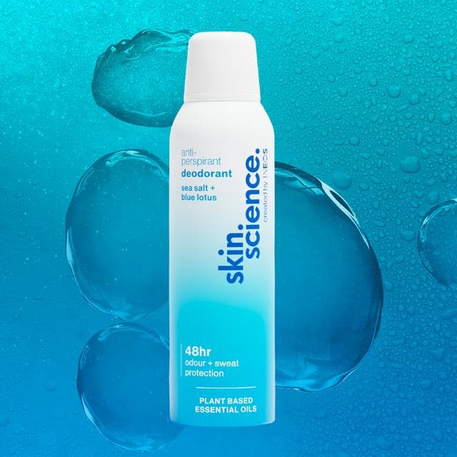 Ineos 200ml Sea Salt + Blue Lotus Skin Science Antiperspirant Deodorant Spray - gallery image 2