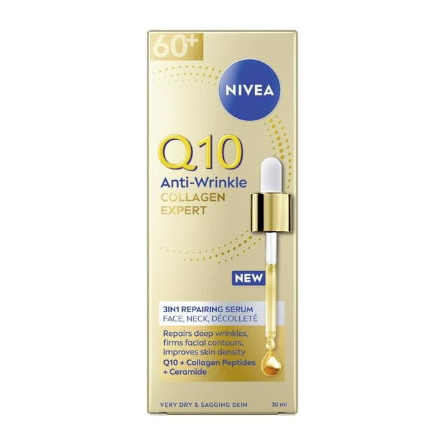 Nivea 30ml Q10 Anti Wrinkle Collagen Expert 3 in 1 Repairing Face Serum - gallery image 1