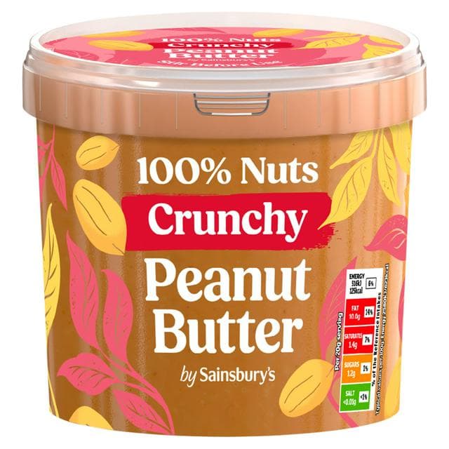 Sainsbury's 1kg 100% Crunchy Peanut Butter - gallery image 1