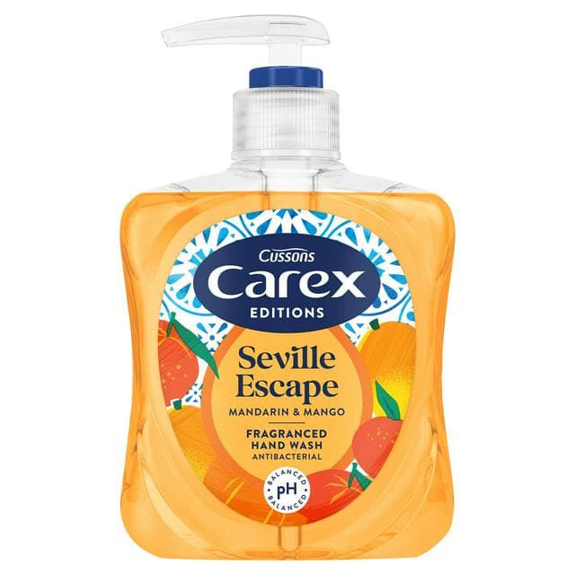 Carex Editions 250ml Seville Escape Mandarin & Mango Antibacterial Hand Wash - gallery image 1