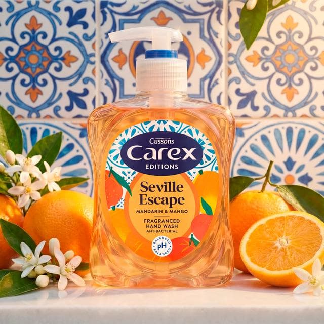 Carex Editions 250ml Seville Escape Mandarin & Mango Antibacterial Hand Wash - gallery image 2