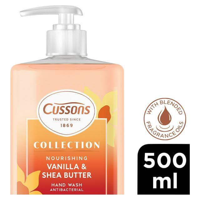Cussons Collection 500ml Nourishing Vanilla & Shea Butter Hand Wash - gallery image 1