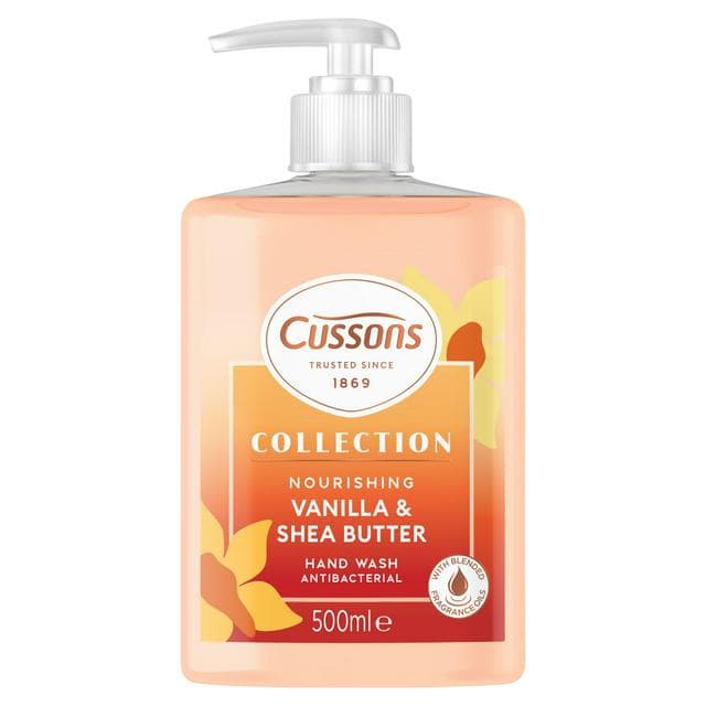 Cussons Collection 500ml Nourishing Vanilla & Shea Butter Hand Wash - gallery image 1