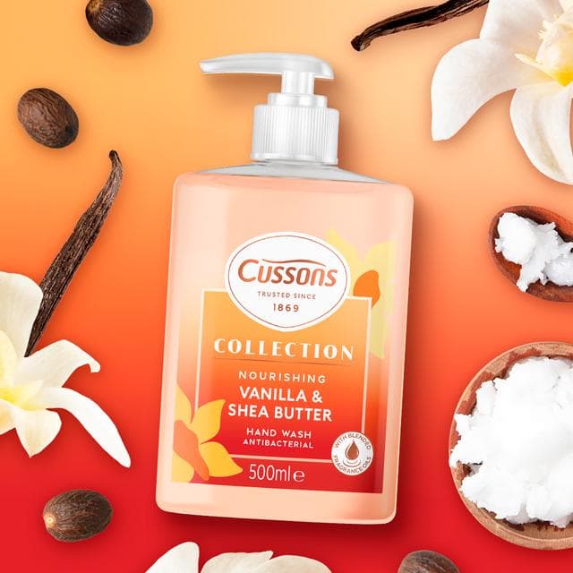 Cussons Collection 500ml Nourishing Vanilla & Shea Butter Hand Wash - gallery image 4