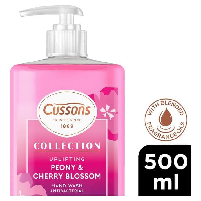 Cussons Collection 500ml Uplifting Peony & Cherry Blossom Hand Wash - gallery image 1