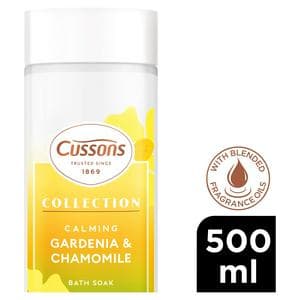 Cussons Collection 500ml Calming Gardenia & Chamomile Bath Soak