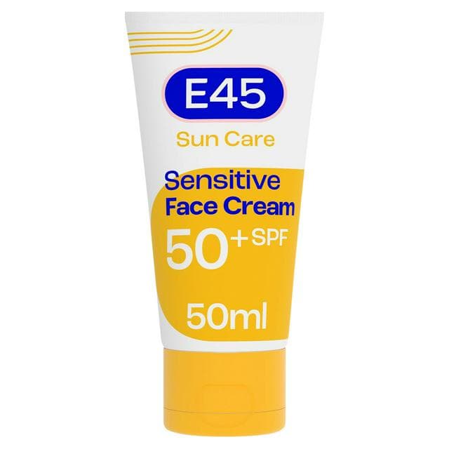 E45 50ml Sun Care 50+ SPF Sensitive Face Cream - gallery image 1