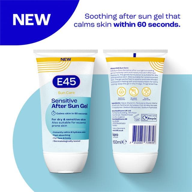E45 150ml Sun Care Sensitive After Sun Gel - gallery image 6