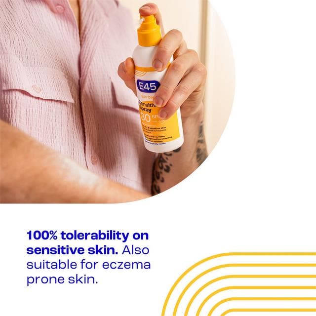 E45 180ml Sun Care 30 SPF Sensitive Spray - gallery image 5