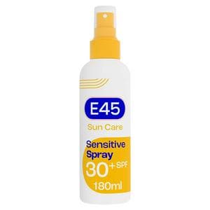 E45 180ml Sun Care 30 SPF Sensitive Spray