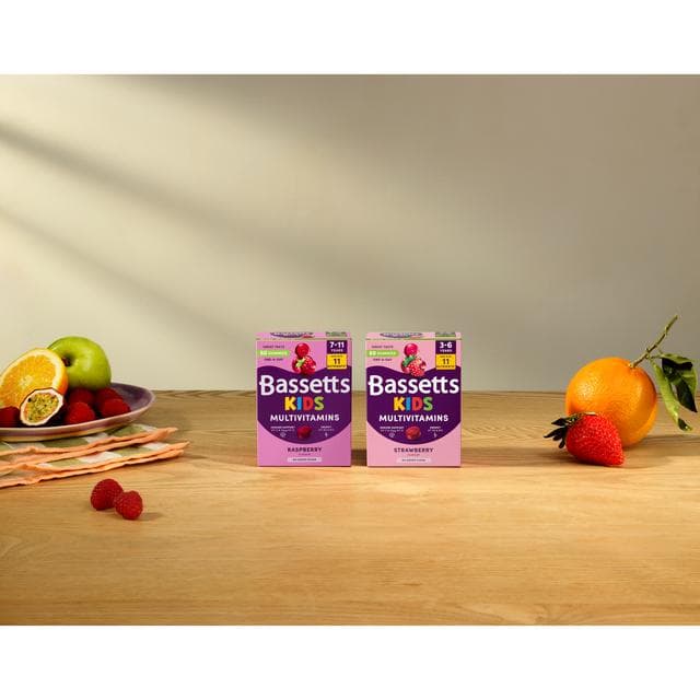 Bassetts 60 x Strawberry Flavour 3 to 6 Years Kids Multivitamin Gummies - gallery image 6
