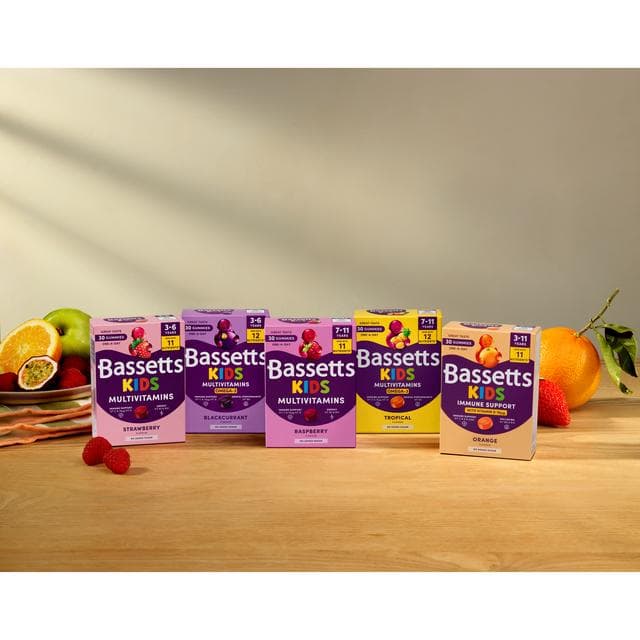 Bassetts 30 x Omega 3 Blackcurrant Flavour 3 to 6 Years Kids Multivitamin Gummies - gallery image 6