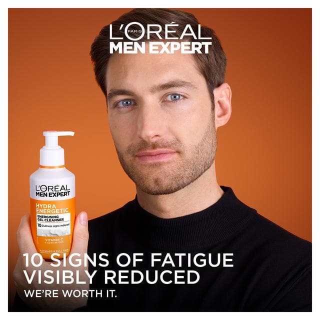 L'Oréal Paris Men Expert 260ml Hydra Energetic Energising Revititalize Gel Cleanser - gallery image 3