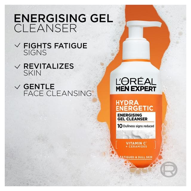 L'Oréal Paris Men Expert 260ml Hydra Energetic Energising Revititalize Gel Cleanser - gallery image 4
