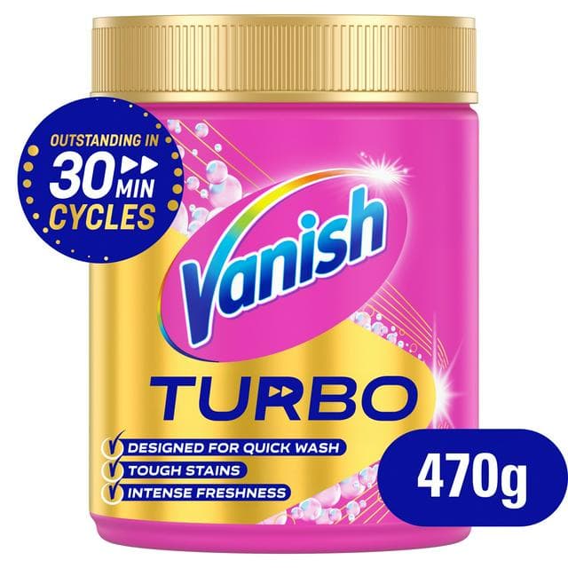Vanish Turbo Fast Acting Stain Remover Powder 470g - gallery image 1