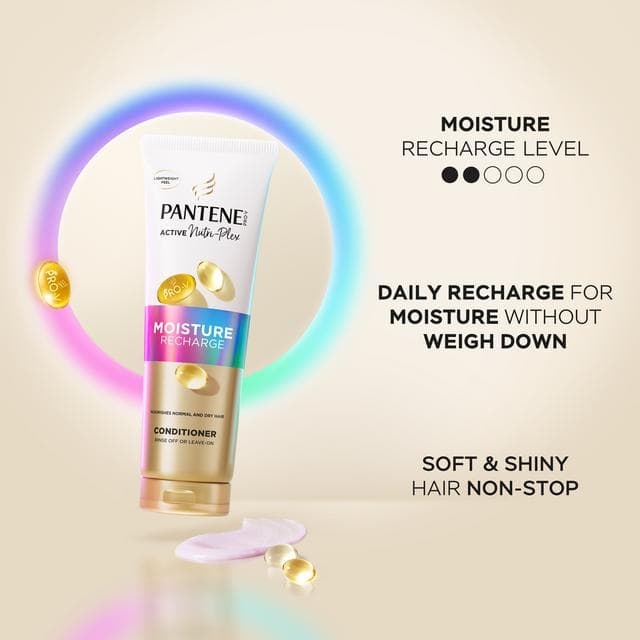 Pantene Base 350ml Pro V Moisture Recharge Normal & Dry Hair Lightweight Conditioner - gallery image 4