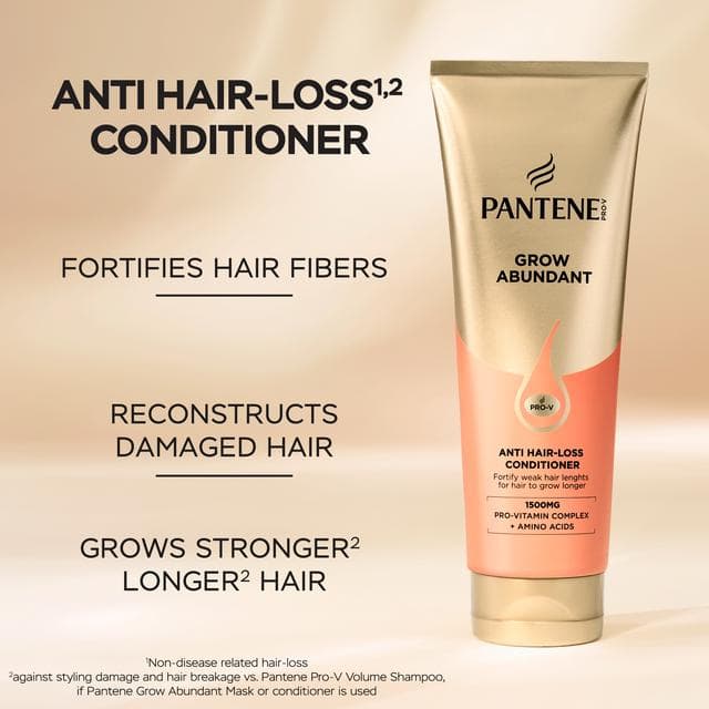 Pantene Base 250ml Grow Abundant Anti Hair Loss for Fine, Weak Hair Conditioner - gallery image 4