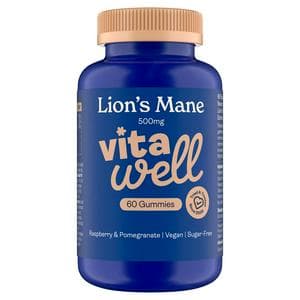 Vitawell 60 x Lion's Mane Raspberry & Pomegranate Gummies