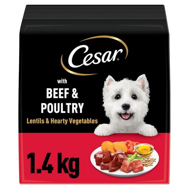 Cesar 1.4kg Fresh Beef, Poultry & Vegetables Adult Dry Dog Food - gallery image 1