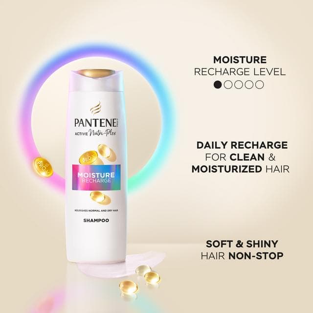 Pantene Base 500ml Pro V Moisture Recharge Nourishes Normal & Dry Hair Shampoo - gallery image 4