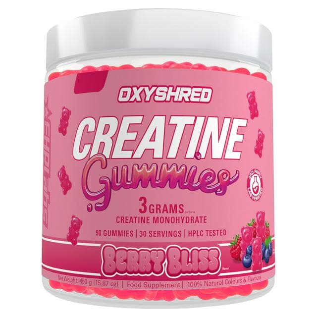 EHP Labs Oxyshred 90 x Berry Bliss Flavour Creatine Gummies 450g - gallery image 1