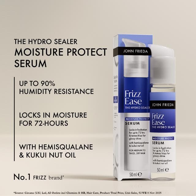 John Frieda 50ml Frizz Ease the Hydro Sealer Moisture Protect Hair Serum - gallery image 3