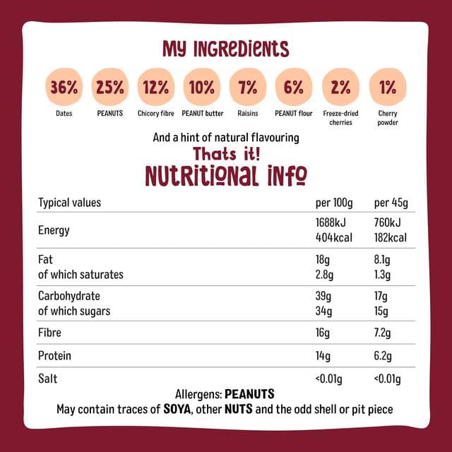 Nakd 45g Cherry Protein Bar - gallery image 4