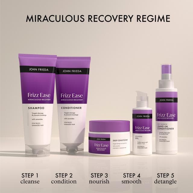John Frieda 250ml Frizz Ease Miraculous Recovery Deep Conditioner - gallery image 6