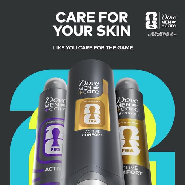 Dove Men+Care 400ml Active Comfort 3 in 1 Hair, Face & Body Wash, FIFA Limited Collection - gallery image 5
