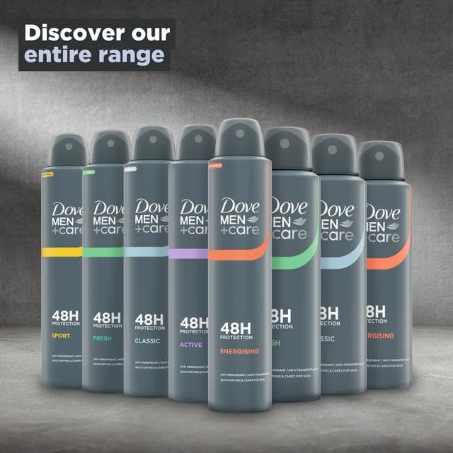 Dove Men+Care 200ml Active Antiperspirant Aerosol Deodorant Spray, FIFA Limited Collection - gallery image 5