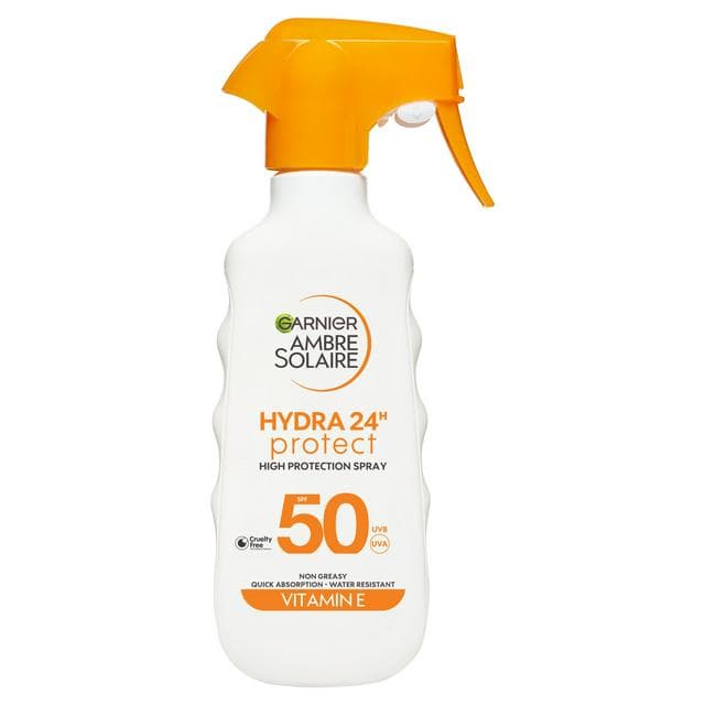 Garnier Ambre Solaire 270ml SPF 50 Hydra Sun Cream Spray Trigger - gallery image 1