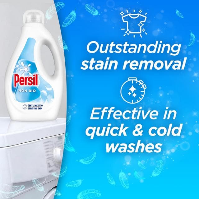 Persil 68 Washes Non Bio Laundry Washing Liquid Detergent 1.836L - gallery image 4