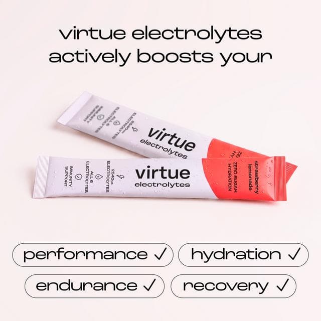 Virtue 12 x 4.8g Strawberry Lemonade Electrolytes Hydration Sachets - gallery image 3
