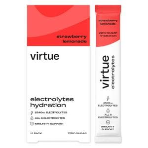 Virtue 12 x 4.8g Strawberry Lemonade Electrolytes Hydration Sachets