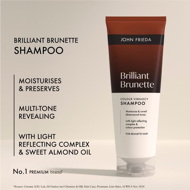John Frieda 250ml Brilliant Brunette Colour Vibrancy Shampoo - gallery image 3