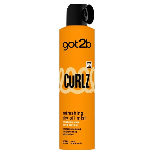 Schwarzkopf Got2b 200ml Curlz Refreshing Dry Oil Mist - gallery image 1