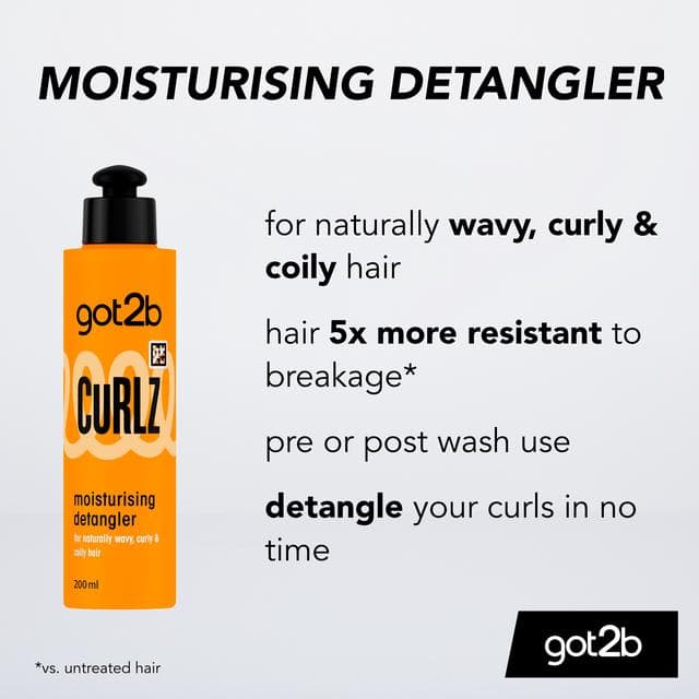 Schwarzkopf Got2b 200ml Curlz Moisturising Detangler - gallery image 3