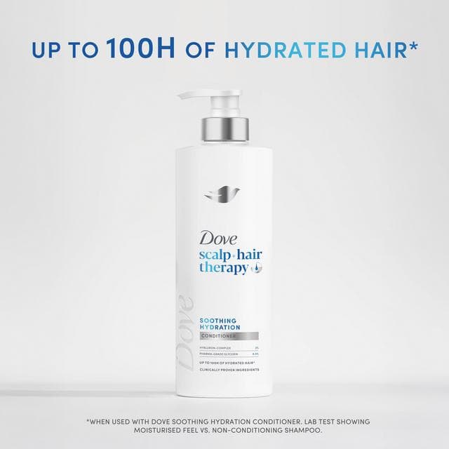 Dove 400ml Scalp + Hair Therapy Soothing Hydration Conditioner - gallery image 4