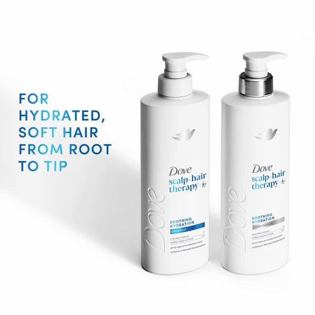 Dove 400ml Scalp + Hair Therapy Soothing Hydration Conditioner - gallery image 5