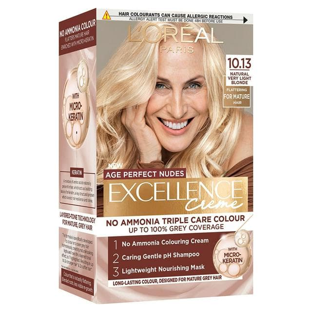 L'Oréal Paris Excellence Age Perfect Nudes 10.13 Natural Very Light Blonde Permanent Hair Dye - gallery image 1