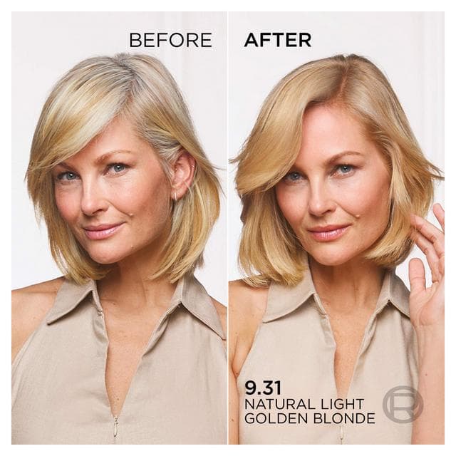 L'Oréal Paris Excellence Age Perfect Nudes 9.31 Natural Light Golden Blonde Permanent Hair Dye - gallery image 3