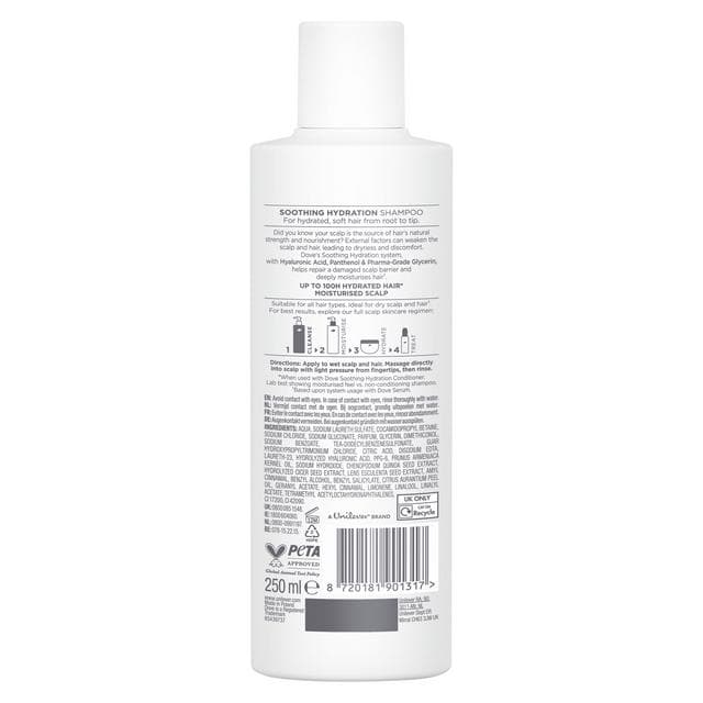 Dove 250ml Scalp + Hair Therapy Soothing Hydration Shampoo - gallery image 2