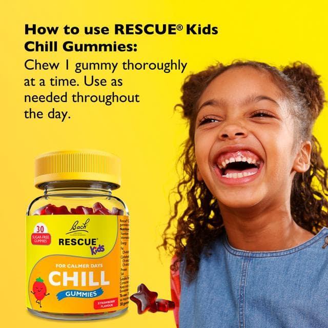 Bach Rescue 30 x Chill Strawberry Flavour Kids Gummies - gallery image 3
