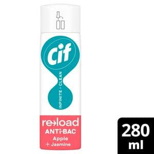 Cif 280ml Infinite Clean Antibacterial Cleaner Refill Apple & Jasmine