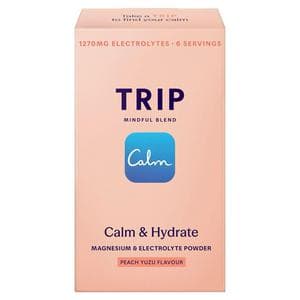 TRIP 6 x Peach Yuzu Magnesium & Electrolyte Powder Sachets