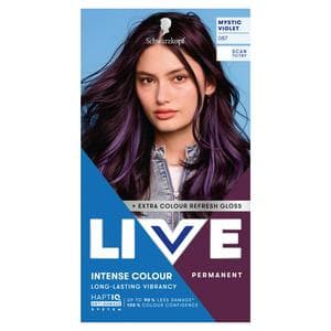 Schwarzkopf 087 Mystic Violet Live Intense Colour Permanent Hair Dye
