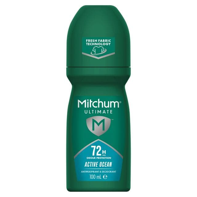Mitchum 100ml Ultimate Active Ocean Antiperspirant Roll On Deodorant - gallery image 1